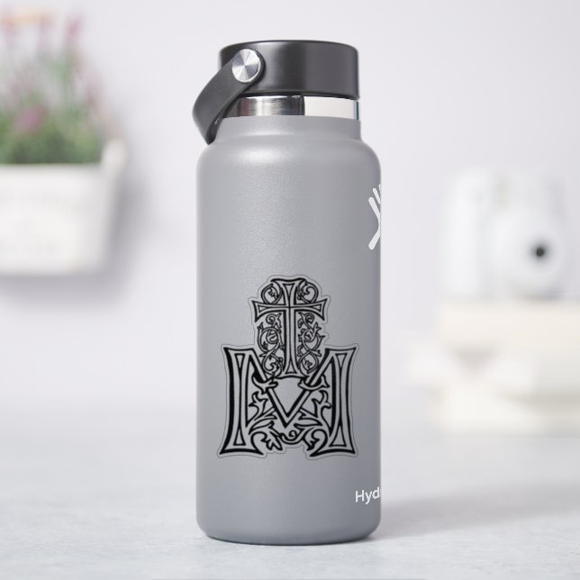 Marian Cross bedeutet reine Liebe und Hingabe Aufkleber (HydroFlask)