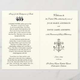 Marian Cross-Catholic Wedding Program