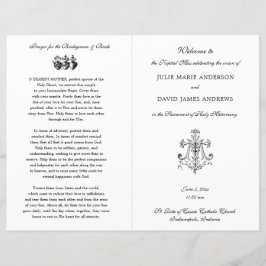 Marian Cross-Catholic Wedding Program