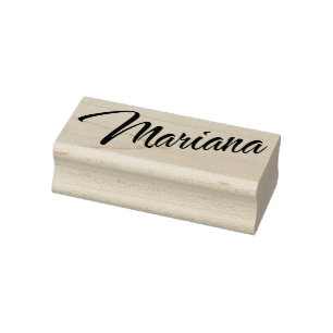 Mariana Name Cursive dekorative Skript-Schriftart Gummistempel