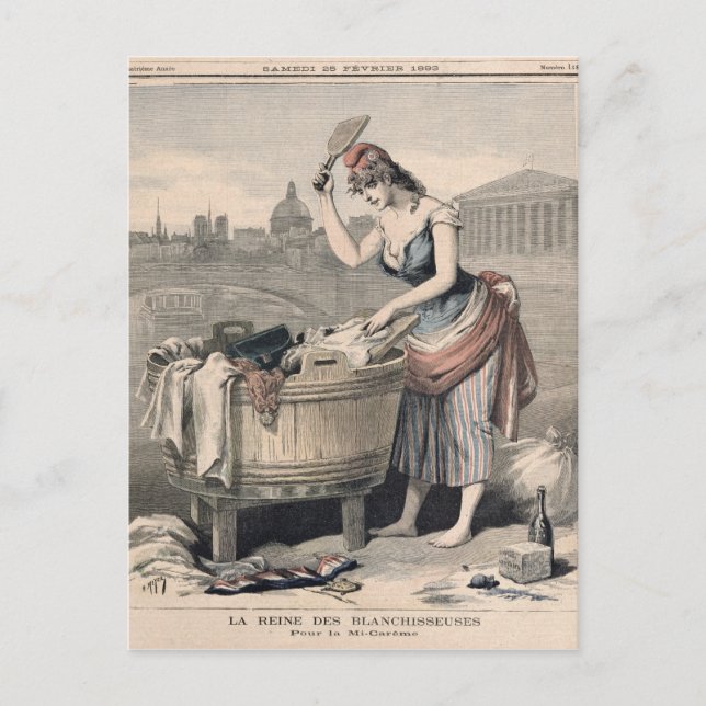 Marianne die Königin der Washerwomen Postkarte (Vorderseite)