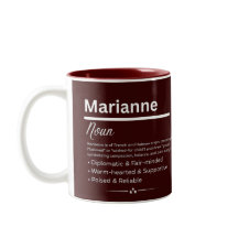 Marianne, Mug avec Nom Personnalisé Définition