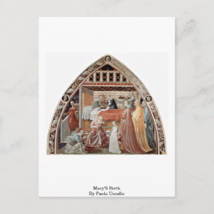 Marias Geburt von Paolo Uccello Postkarte