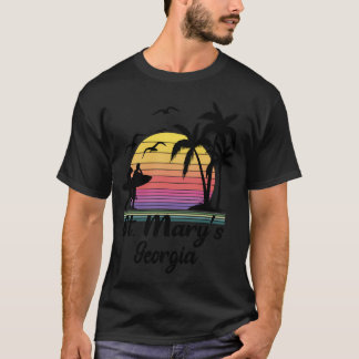 Marias georgisches Seebad Retro Sunset T-Shirt