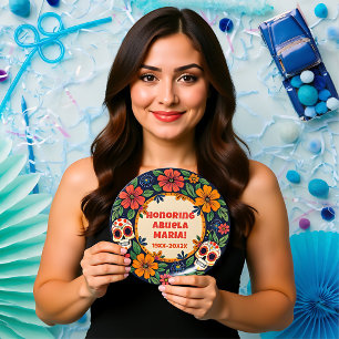 💀 🎉 María's Memory Bloom Día de los Muertos Pappteller