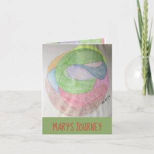 Marias Reise, Jesus Geburt, Weihnachten Karte