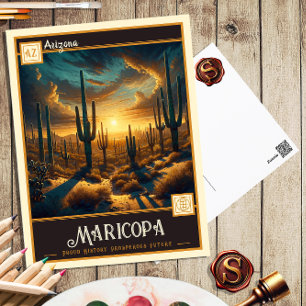Maricopa, Arizona   Historische Postkarte
