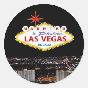 MARIÉ à Las Vegas fabuleux, autocollant du Nevad