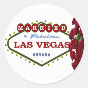 MARIÉ À Las Vegas Sticker Red Roses