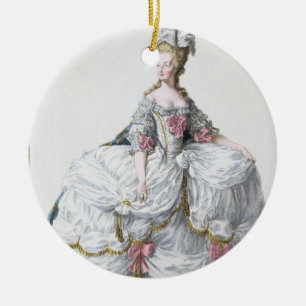 Marie Antoinette (1752-93) von 'Receuil DES Estam Keramikornament