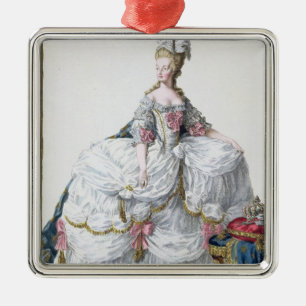 Marie Antoinette (1752-93) von 'Receuil DES Estam Silbernes Ornament