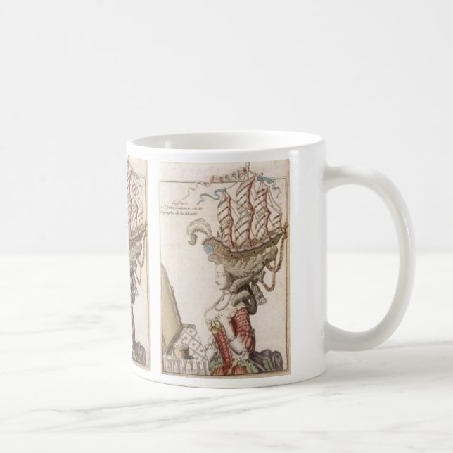 MARIE ANTOINETTE AN DER FRISUR SCHIFF KAFFEETASSE (Rechts)