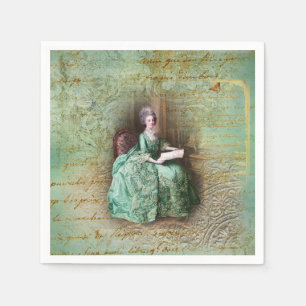 Marie Antoinette Aquamarin Serviette