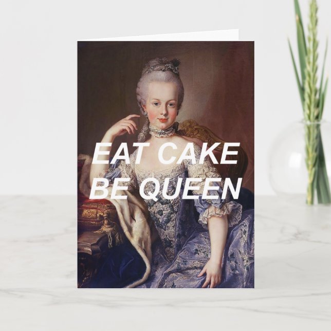 Marie Antoinette Birthday Card Karte (Vorderseite)