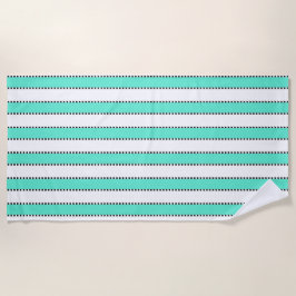 Marie Antoinette Blue Stripe Badtuch Strandtuch