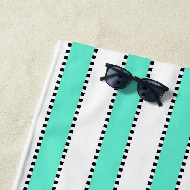 Marie Antoinette Blue Stripe Badtuch Strandtuch (Beispiel)