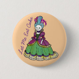 Marie Antoinette cat Rokoko Barock Art Cake Button