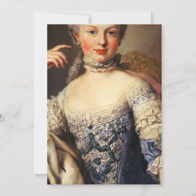 Marie Antoinette Einladung (Vorderseite)