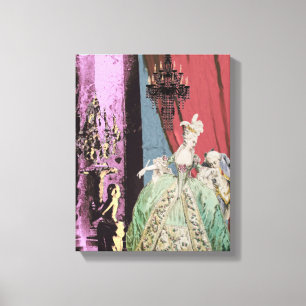 Marie Antoinette Eleganz ~14x11 Toile enveloppée #