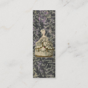 Marie Antoinette extravagante Kleid~ Visitenkarte