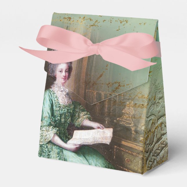 Marie Antoinette Favor Box Geschenkschachtel (Vorderseite)