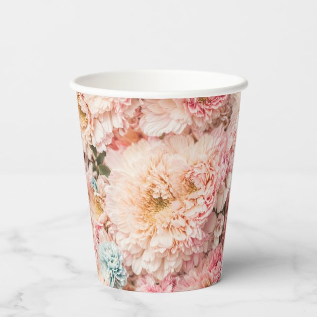 Marie Antoinette Floral Pappbecher (Rückseite)