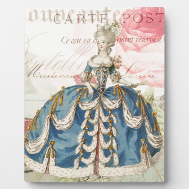 Marie Antoinette Fotoplatte (Vorderseite)