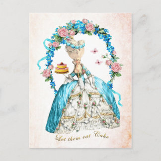 Marie Antoinette, Französisch, Lasse sie Kuchen es Postkarte