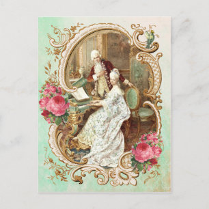 Marie Antoinette,Französisch,Paris,Antik,Rokokosti Postkarte
