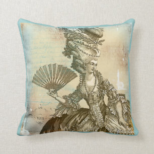 Marie Antoinette französisches Blau u. Kissen