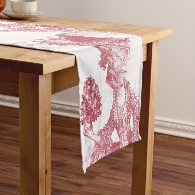 Marie Antoinette, französisches Shabby Chic Kurzer Tischläufer (Beispiel)