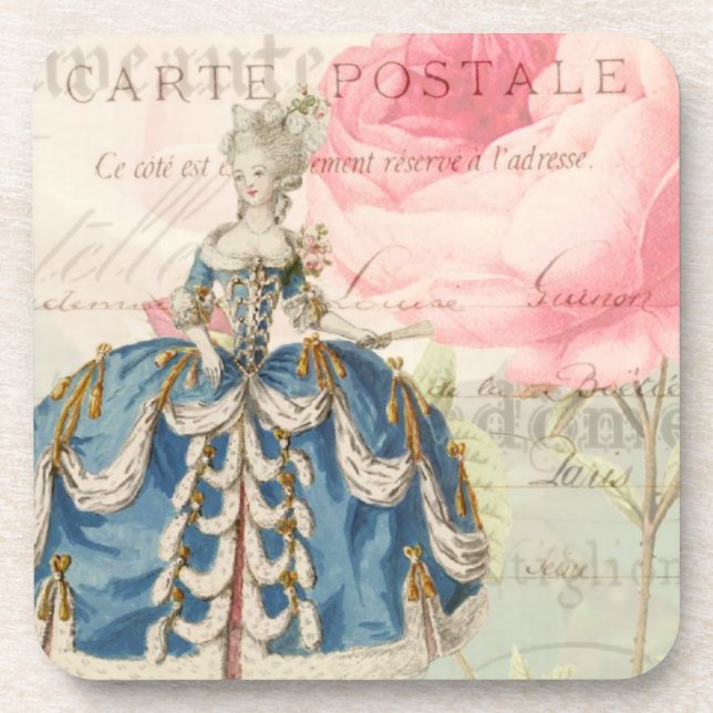Marie Antoinette French Accent Untersetzer (Vorderseite)