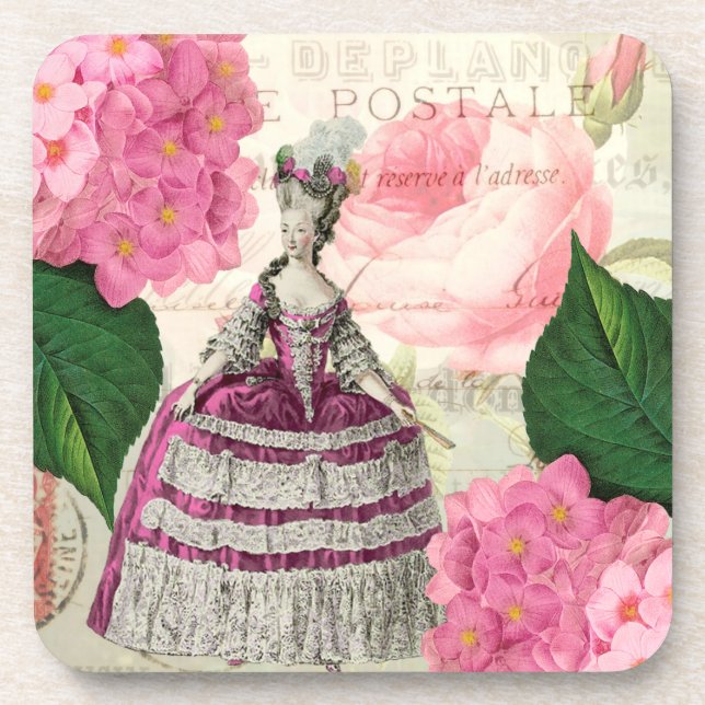 Marie Antoinette French Accent Untersetzer Set (Vorderseite)