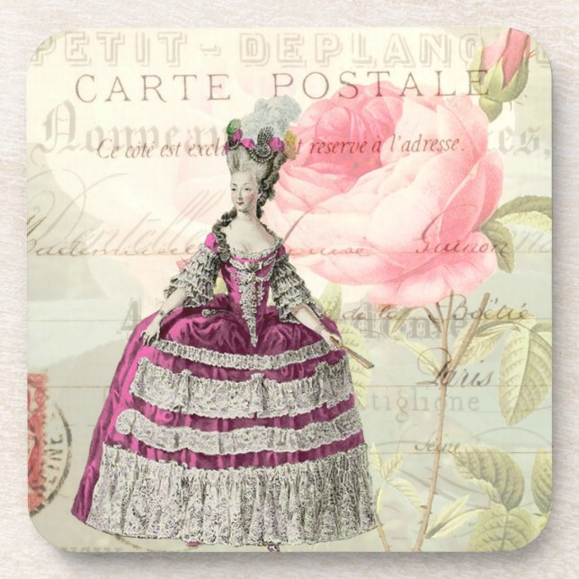 Marie Antoinette French Accent Untersetzer Set (Vorderseite)