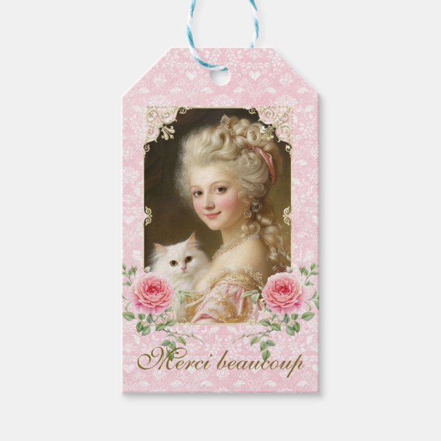 Marie Antoinette,French,Paris,cat,portrait, Geschenkanhänger (Vorderseite)
