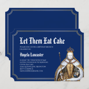 Marie Antoinette Geburtstagbrunch-Party Einladung
