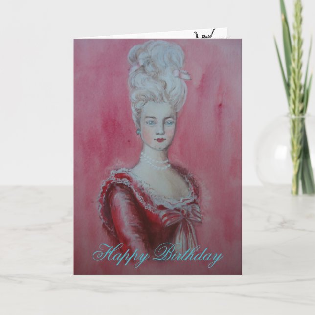 Marie Antoinette - Geburtstagskarte Karte (Vorderseite)
