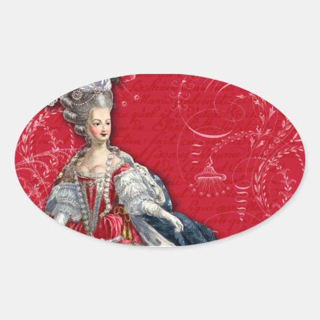 Marie Antoinette Holiday Stickers (Vorderseite)