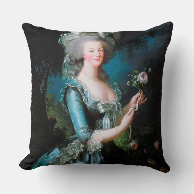 Marie Antoinette im Gartenkissen Kissen (Vorderseite)