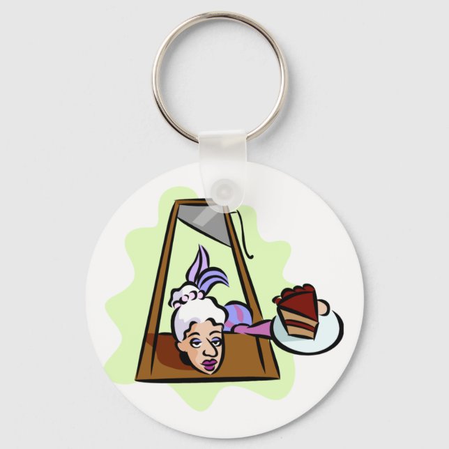 Marie Antoinette im Guillotine Schlüsselanhänger (Vorderseite)