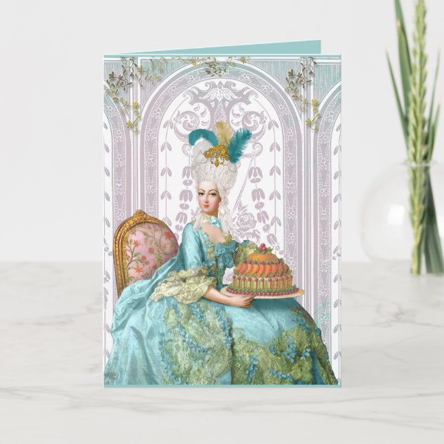 Marie Antoinette in Aqua Karte (Vorderseite)