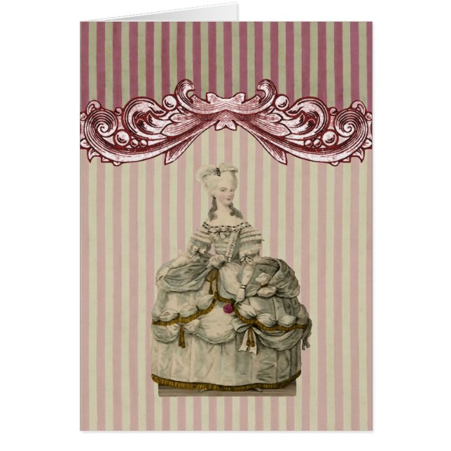 Marie Antoinette in Extravagant Dress ~ Card (Vorne)