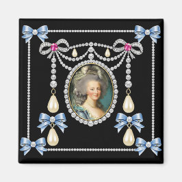 Marie Antoinette inspirierte Karte Königin von Fra Magnet