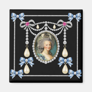 Marie Antoinette inspirierte Karte Königin von Fra Magnet