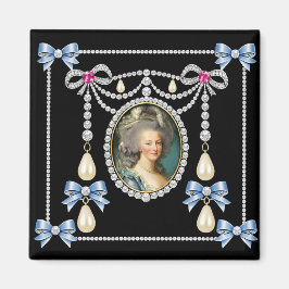 Marie Antoinette inspirierte Karte Königin von Fra Magnet