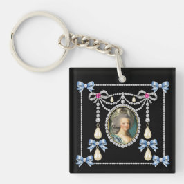 Marie Antoinette inspirierte Karte Königin von Fra Schlüsselanhänger