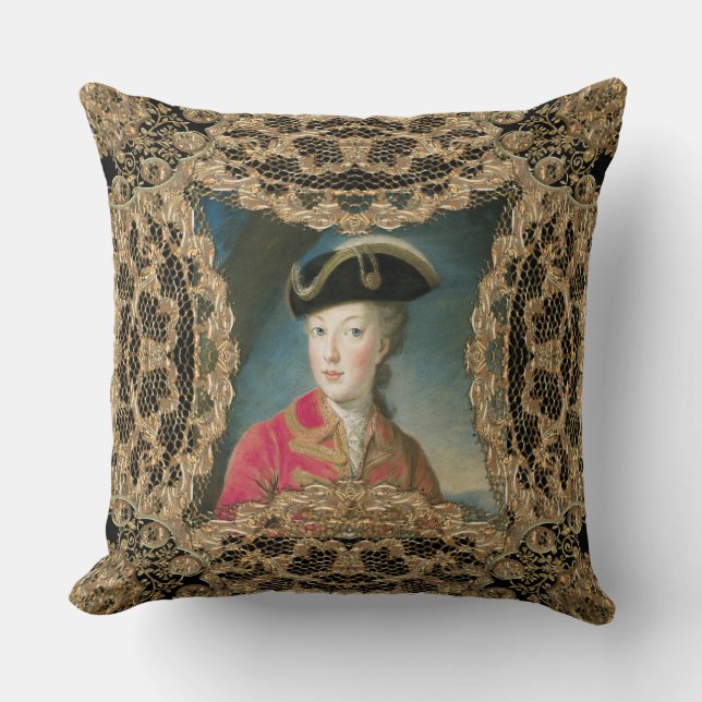 Marie Antoinette Jugend-Barock Kissen (Vorderseite)