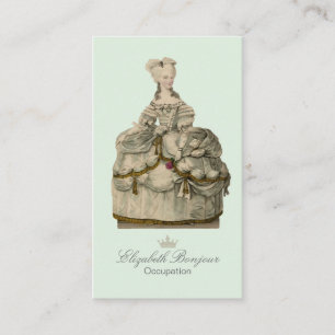Marie Antoinette Kleid (mehr Wahlen) - Visitenkarte