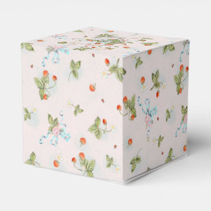 Marie Antoinette Kleine Erdbeer-Rosa-Geschenkbox Geschenkschachtel