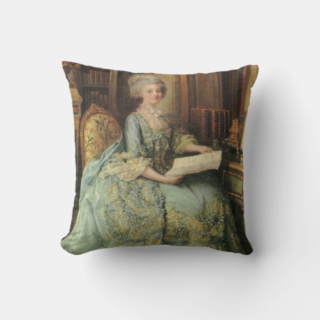 Marie Antoinette kundengebundenes Kissen (Vorderseite)